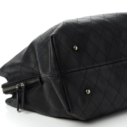 Chanel Grained Vegetal Calfskin Urban Shopping Tote Black 6 of 12