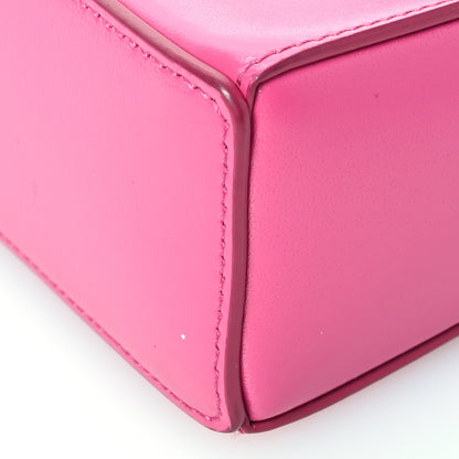 Givenchy Box Calfskin Mini Cut Out Shoulder Bag Neon Pink 10 of 11