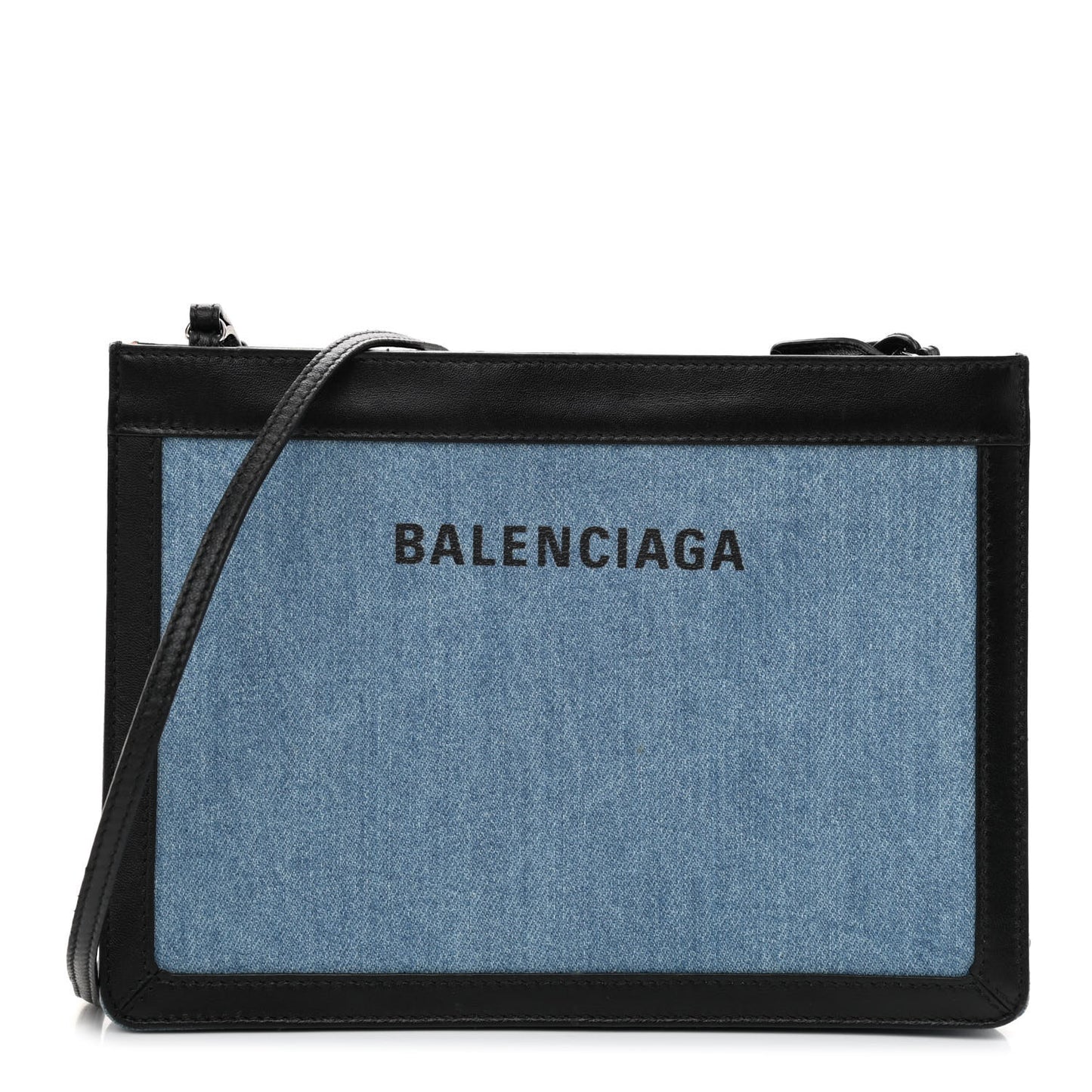 Denim Pochette Crossbody Bag Blue