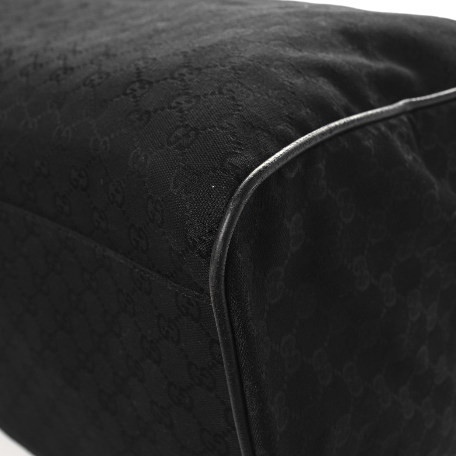 Gucci GG Monogram Web Large Collapsible Carry On Duffle Bag Black 11 of 11