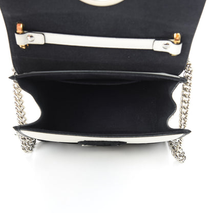Fendi Vitello Century Velvet F is Fendi FF Embroidered Small Kan I Shoulder Bag White Black 6 of 12