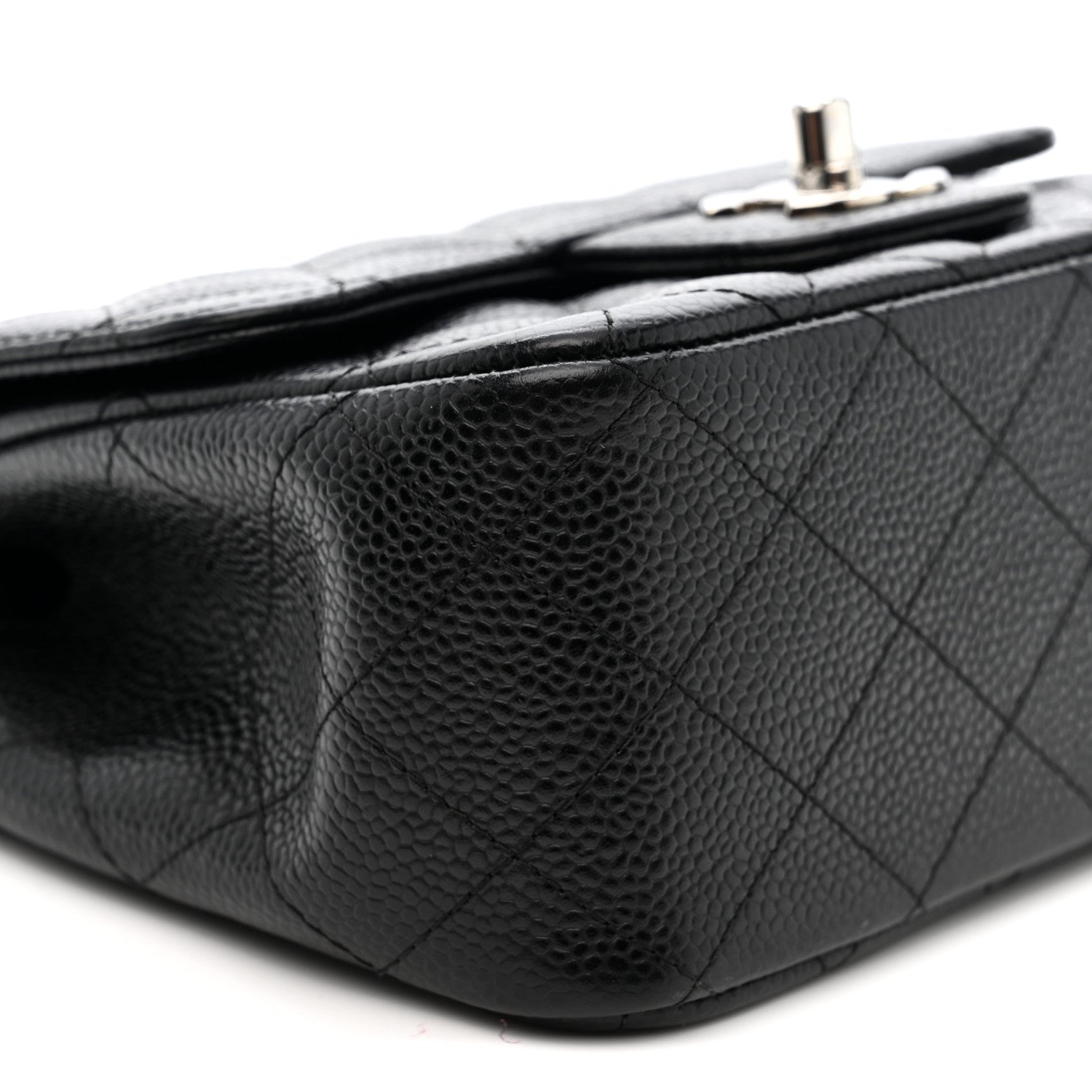 Chanel Caviar Quilted Mini Square Flap Black 9 of 10
