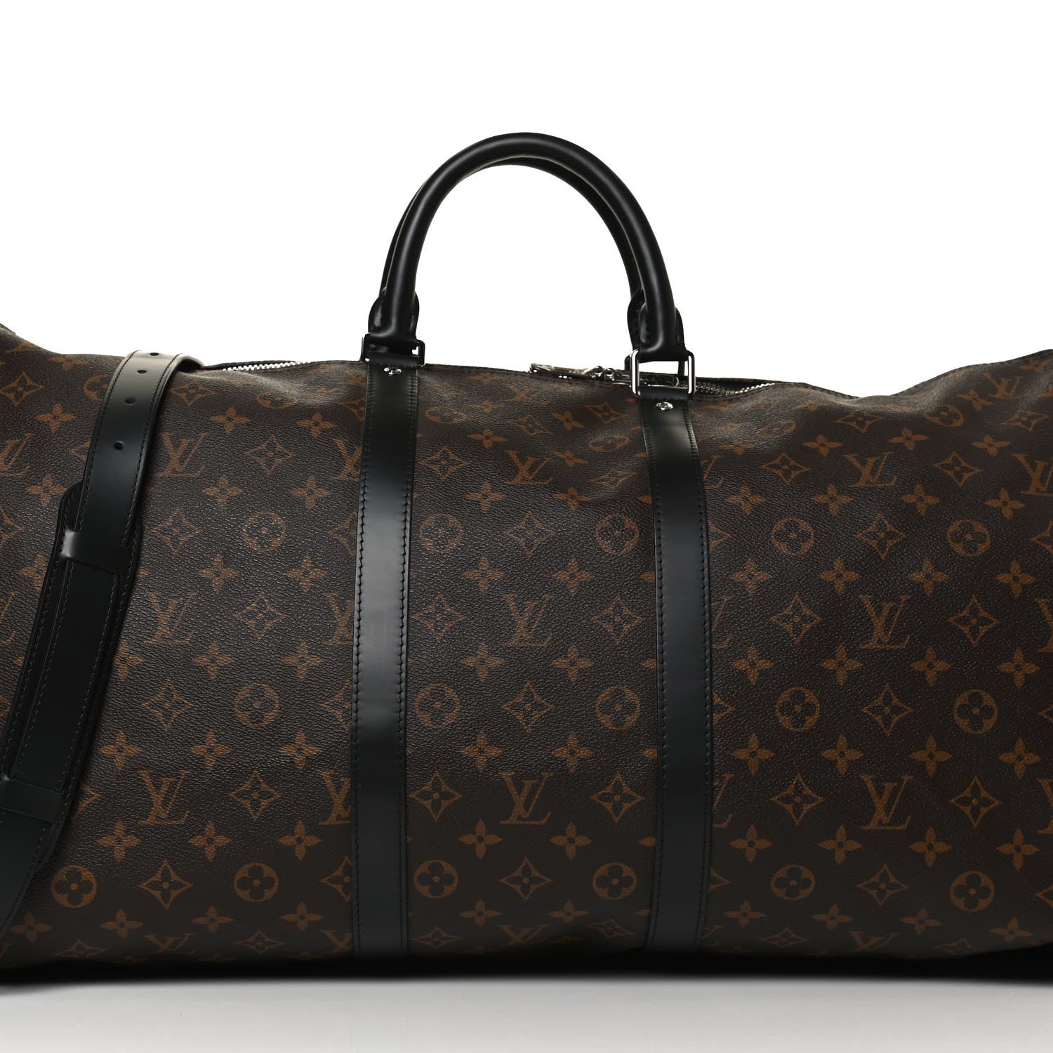 Louis Vuitton Monogram Macassar Keepall Bandouliere 55 8 of 13