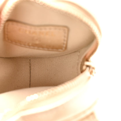 Chanel Metallic Lambskin Quilted CC In Love Heart Zipped Arm Coin Purse Gold 5 of 7