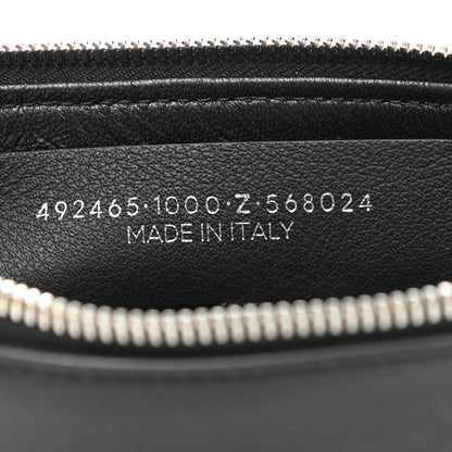 Balenciaga Calfskin Logo Medium Everyday Pouch Black 7 of 8
