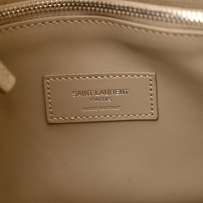 Saint Laurent Smooth Calfskin Small Le 5 A 7 Soft Hobo Sea Salt 6 of 12