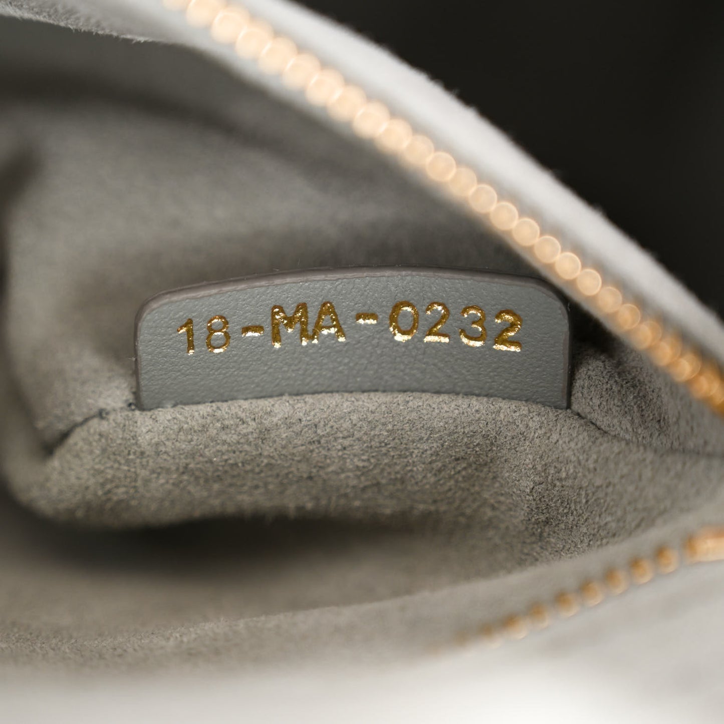 Lambskin Cannage Large Lady Dior Stone Grey
