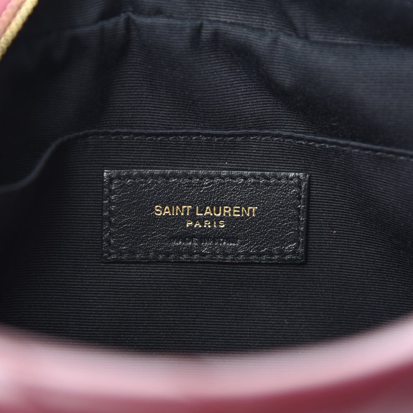 Calfskin Matelasse Monogram Lou Camera Bag Dark Rouge