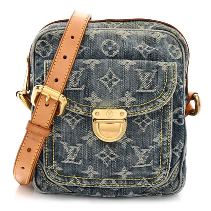 Louis Vuitton Denim Camera Bag Blue 1 of 13