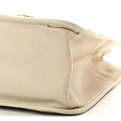 Gucci Monogram Calfskin Large Horsebit 1955 Tote Bag Beige Mystic White 10 of 12