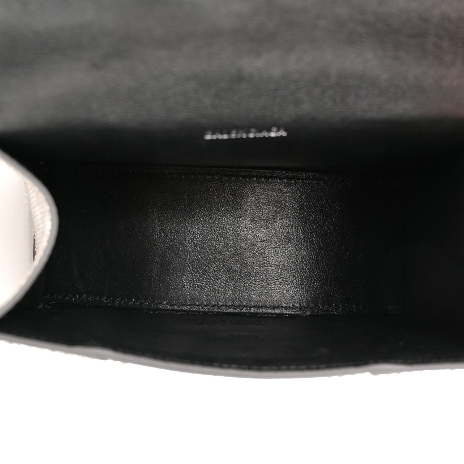 Balenciaga Strass Suede Hourglass Top Handle Bag XS Smoke Grey Crystal 5 of 14