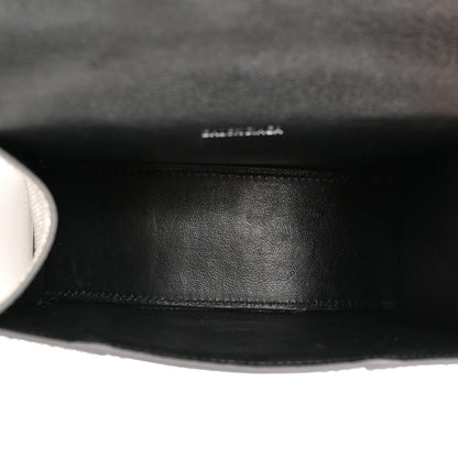 Balenciaga Strass Suede Hourglass Top Handle Bag XS Smoke Grey Crystal 5 of 14