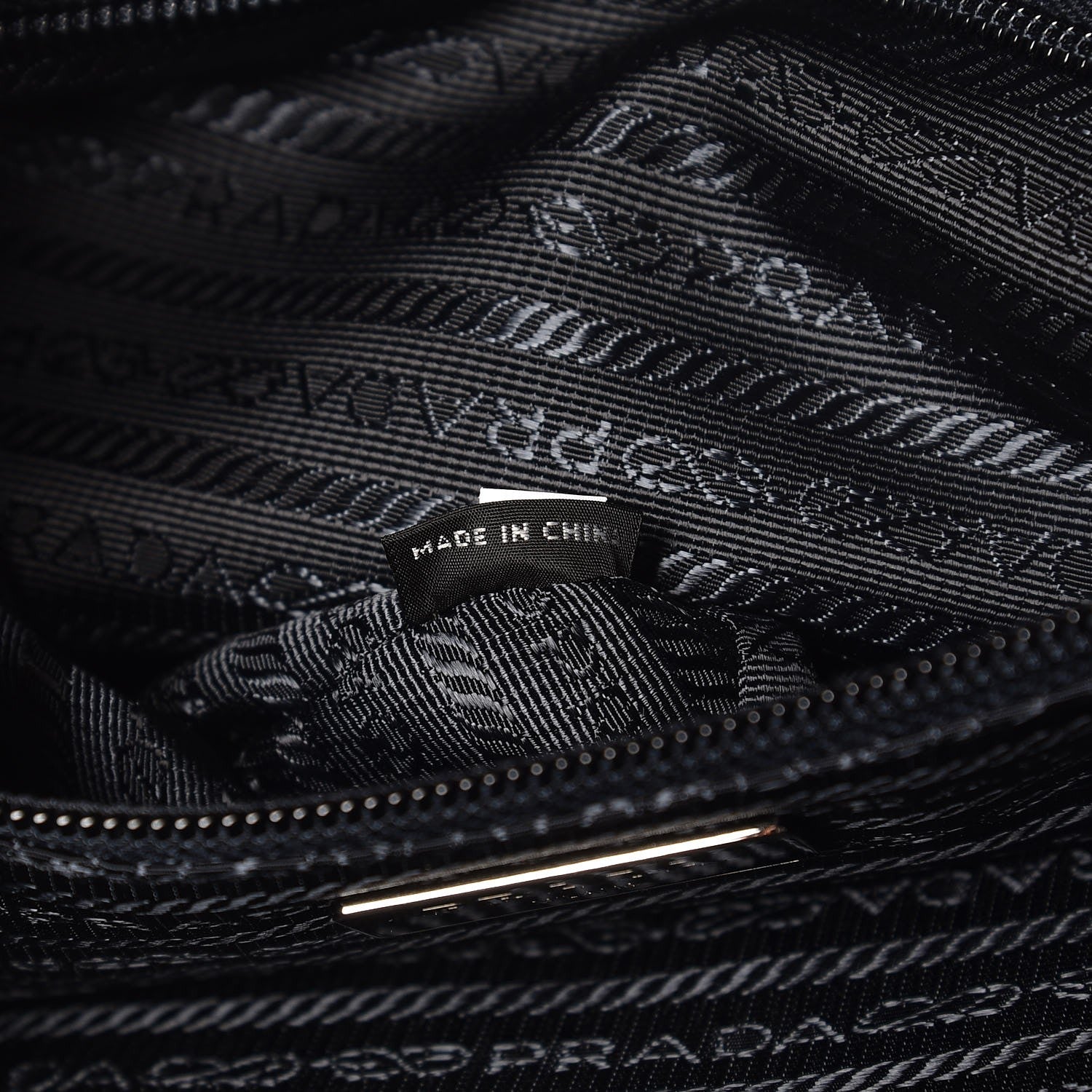 Prada Tessuto Nylon Saffiano Duffel Bag Blue 7 of 8