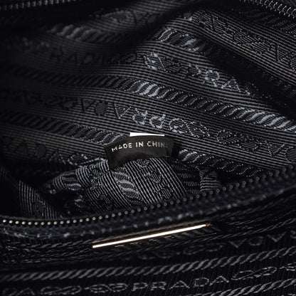 Prada Tessuto Nylon Saffiano Duffel Bag Blue 7 of 8