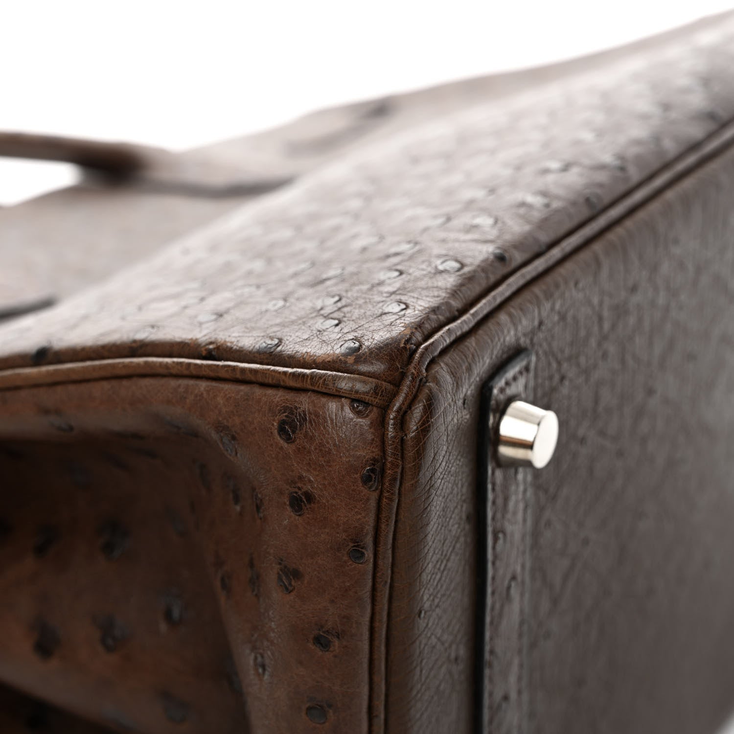 Hermes Ostrich Birkin 30 Chocolate 11 of 16