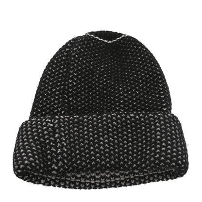 Chanel Cashmere CC Beanie Hat Black 3 of 6