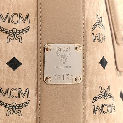MCM Visetos Medium Liz Reversible Shopper Tote Beige 10 of 17