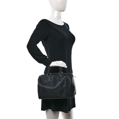 Louis Vuitton Epi Speedy 25 Black 2 of 16