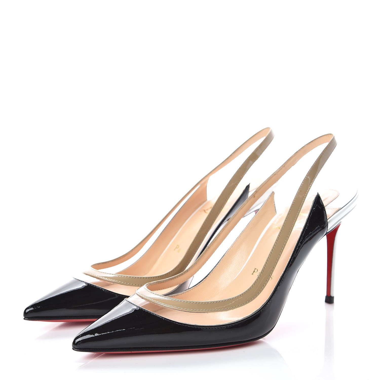 Christian Louboutin Patent PVC Paulina 85 Pumps 36 Black 3 of 9