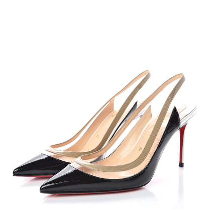 Christian Louboutin Patent PVC Paulina 85 Pumps 36 Black 3 of 9