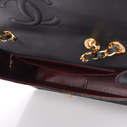 Chanel Lambskin Quilted XL Jumbo Single Flap Black 6 of 9