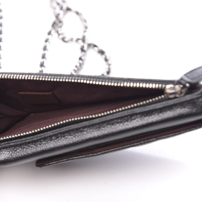 Chanel Caviar Quilted Zip Phone Case Black 6 of 14