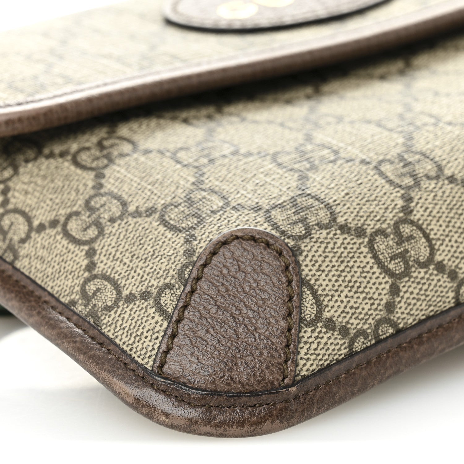 Gucci GG Supreme Monogram Neo Vintage Web Belt Bag Brown 10 of 13