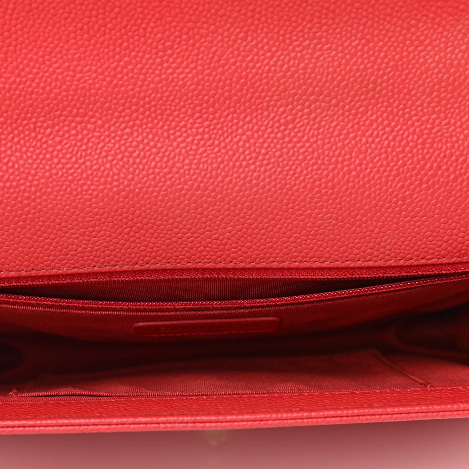 Chanel Caviar Quilted New Medium Boy Flap Dark Red 4 of 10