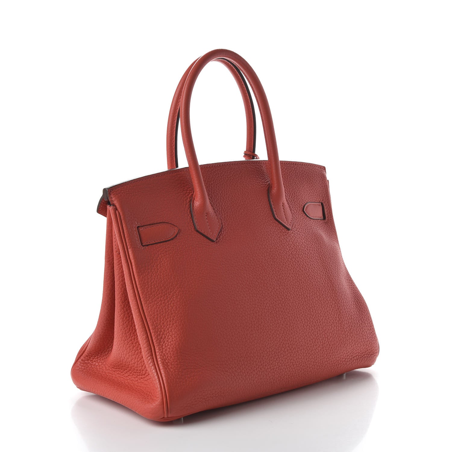 Hermes Taurillon Clemence Birkin 30 Rouge Pivoine 3 of 33