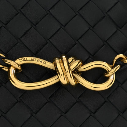 Bottega Veneta Nappa Intrecciato Small Andiamo With Chain Shoulder Bag Nocturnal 11 of 11