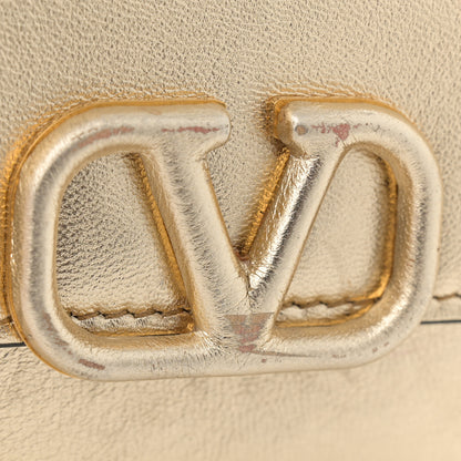 Valentino Garavani Metallic Calfskin Micro VSling Shoulder Bag Sahara 11 of 12