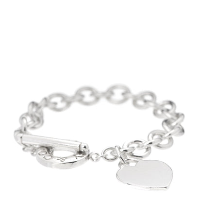 Tiffany Sterling Silver Heart Tag Toggle Bracelet 1 of 4