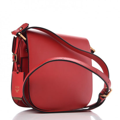 MCM Calfskin Patricia Crossbody Bag Red 3 of 15