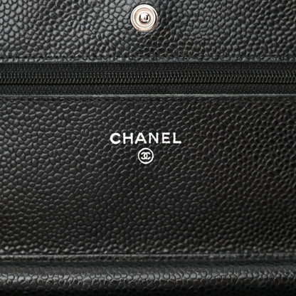 Chanel Caviar Quilted Wallet On Chain WOC Black 6 of 14