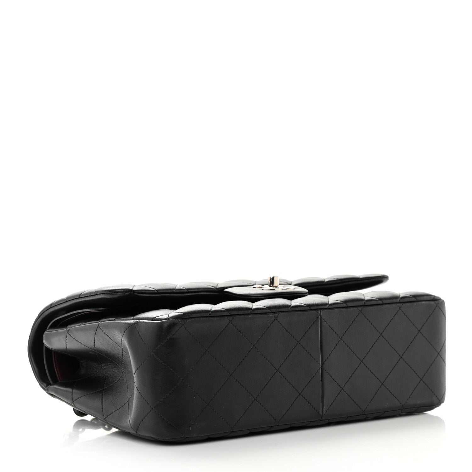 Chanel Lambskin Quilted Jumbo Double Flap Black 4 of 19