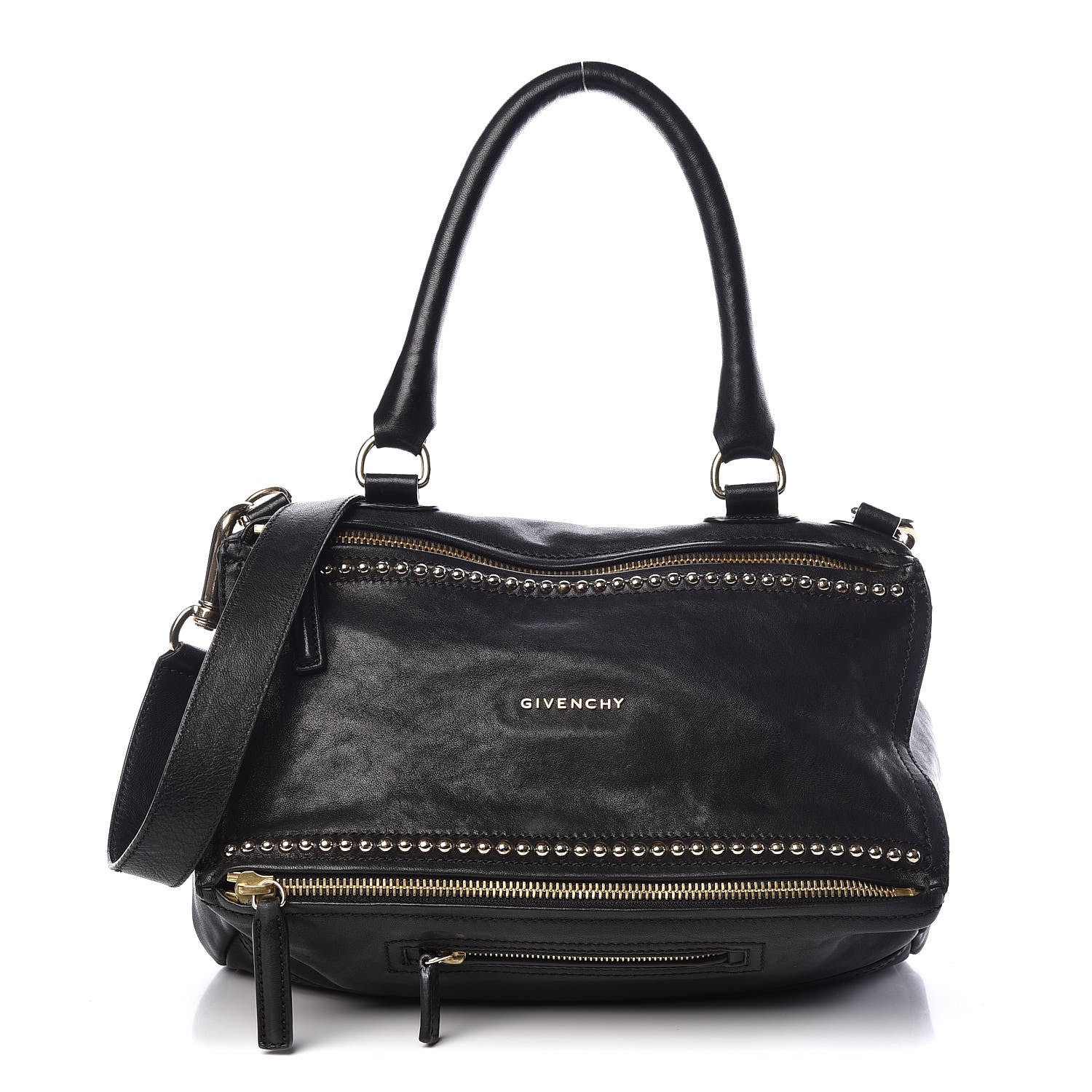 Givenchy Washed Lambskin Medium Studded Pandora Black 1 of 15