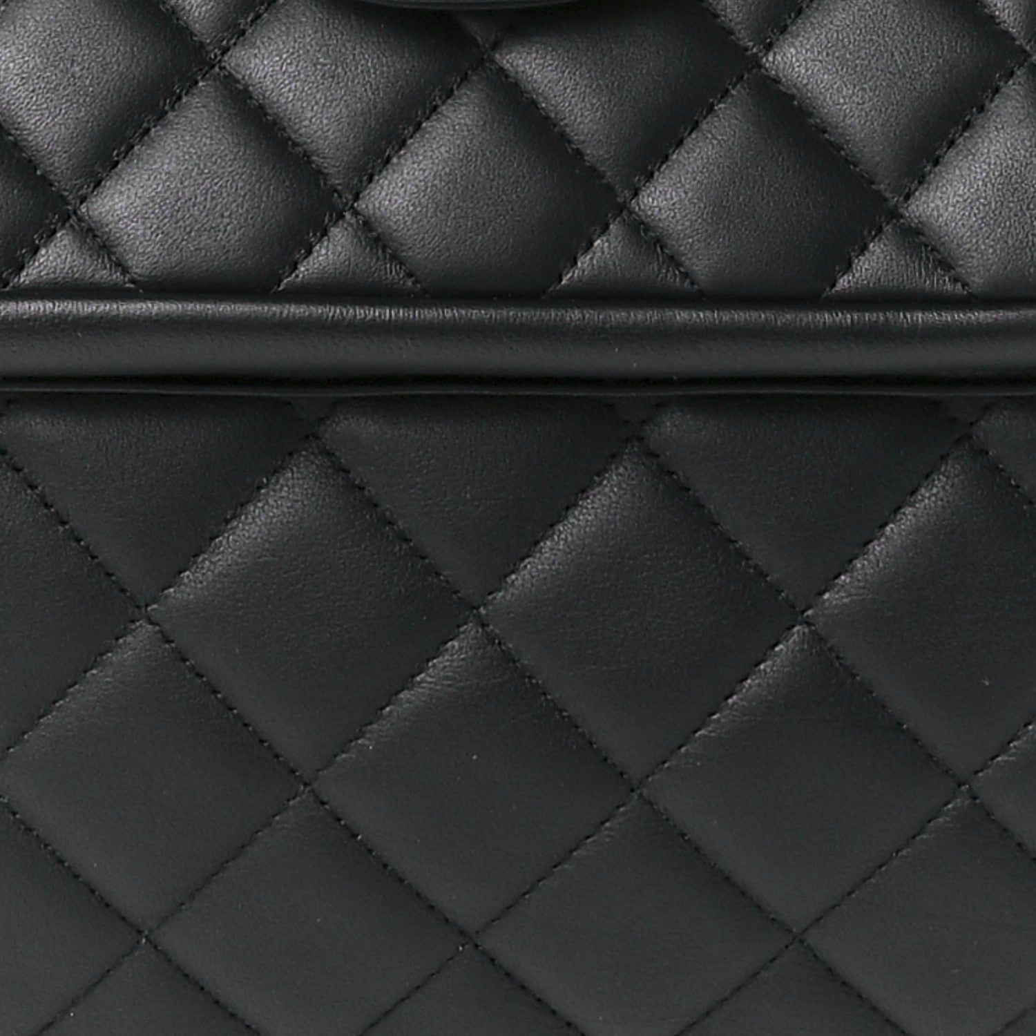 Chanel Calfskin Quilted Flap Tote Black 8 of 9