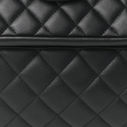 Chanel Calfskin Quilted Flap Tote Black 8 of 9