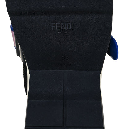 Fendi Stretch Yarn Stiff Band Rockoko Sneakers 38 Black 6 of 8