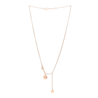 Hermes 18K Rose Gold Diamond TPM Ex-Libris Pendant Necklace 3 of 5