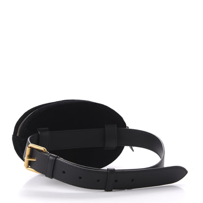 Gucci Velvet Matelasse Crystal Star GG Marmont Belt Bag 65 26 Black 3 of 10