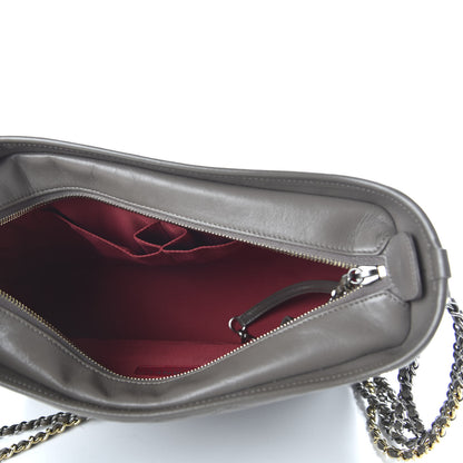 Chanel Aged Calfskin Quilted Medium Gabrielle Hobo Grey 4 of 9