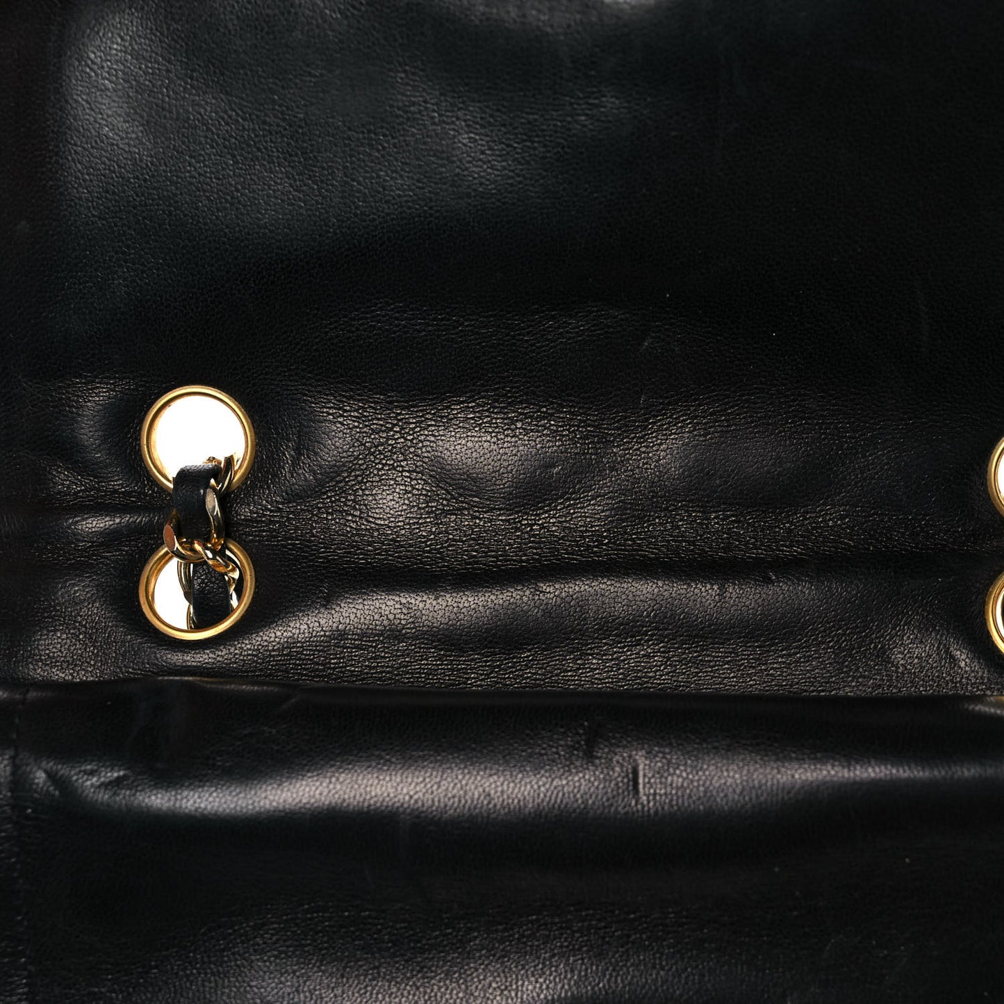 Lambskin Quilted Small Single Flap Black