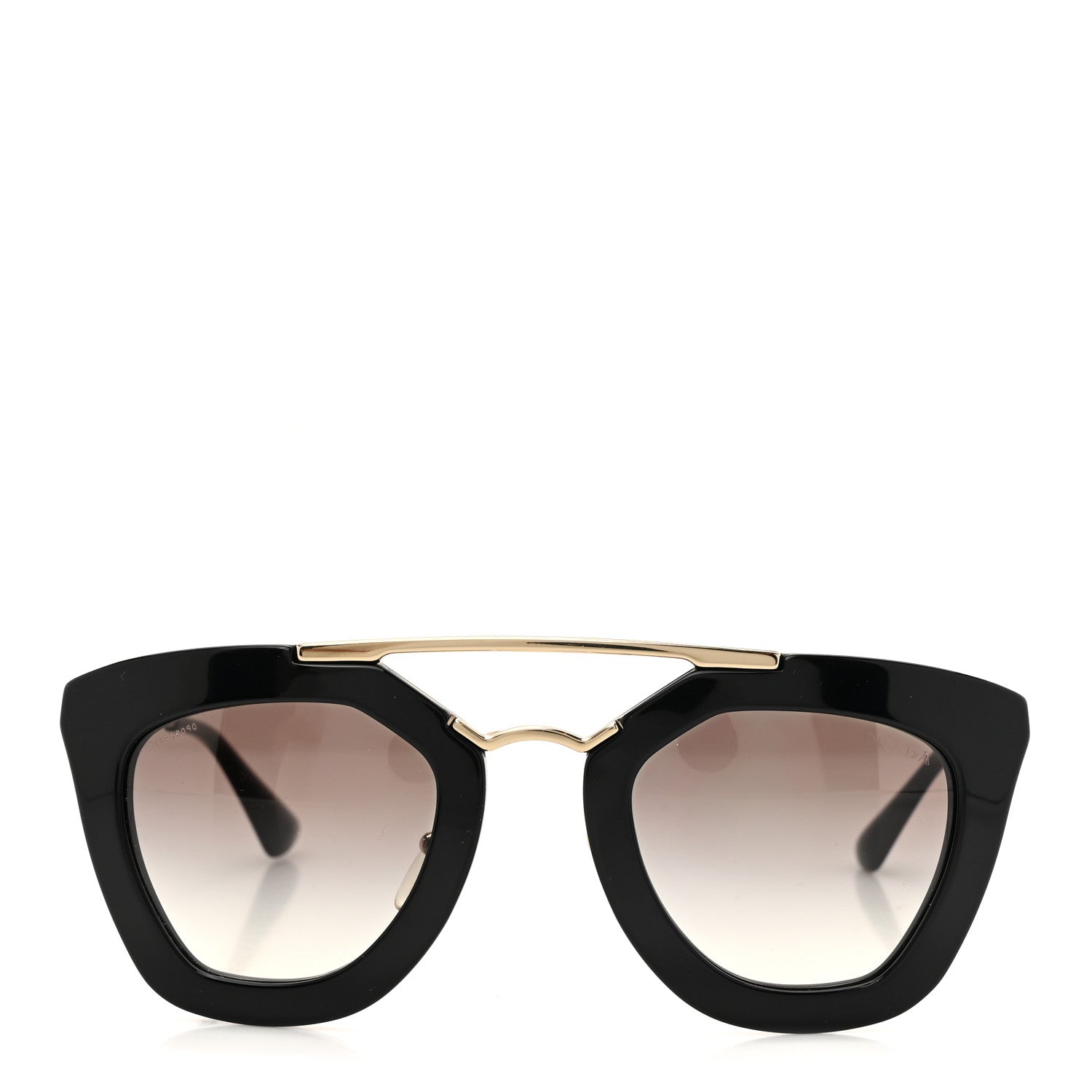 Prada Acetate Cinema Sunglasses SPR 09Q Black 2 of 7