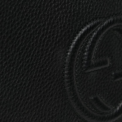 Gucci Pebbled Calfskin Medium Soho Flap Crossbody Black 16 of 17