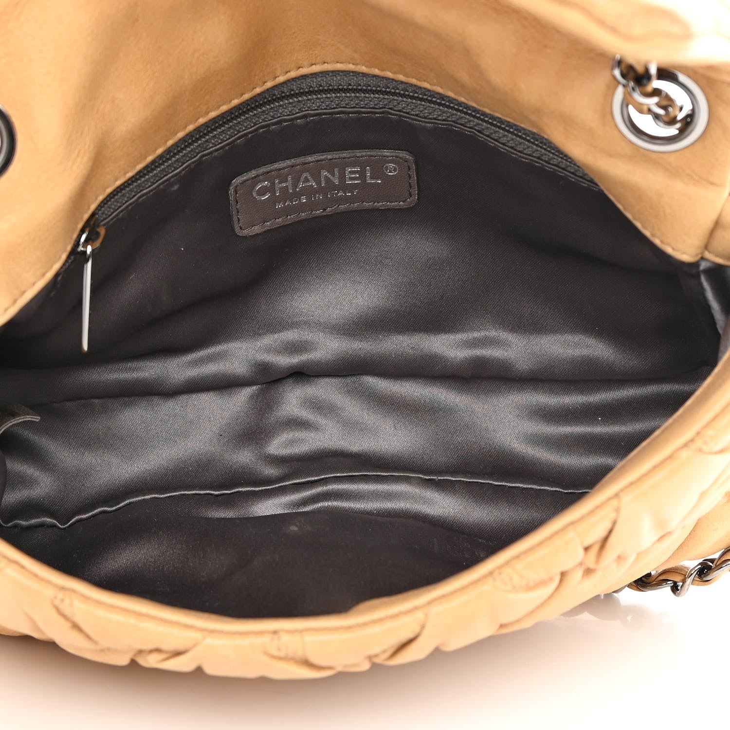 Chanel Calfskin Quilted Medium Bubble Quilt Flap Bag Beige 5 of 18