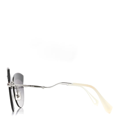 Miu Miu Acetate Glitter Cat Eye Sunglasses SMU58T Black 3 of 7