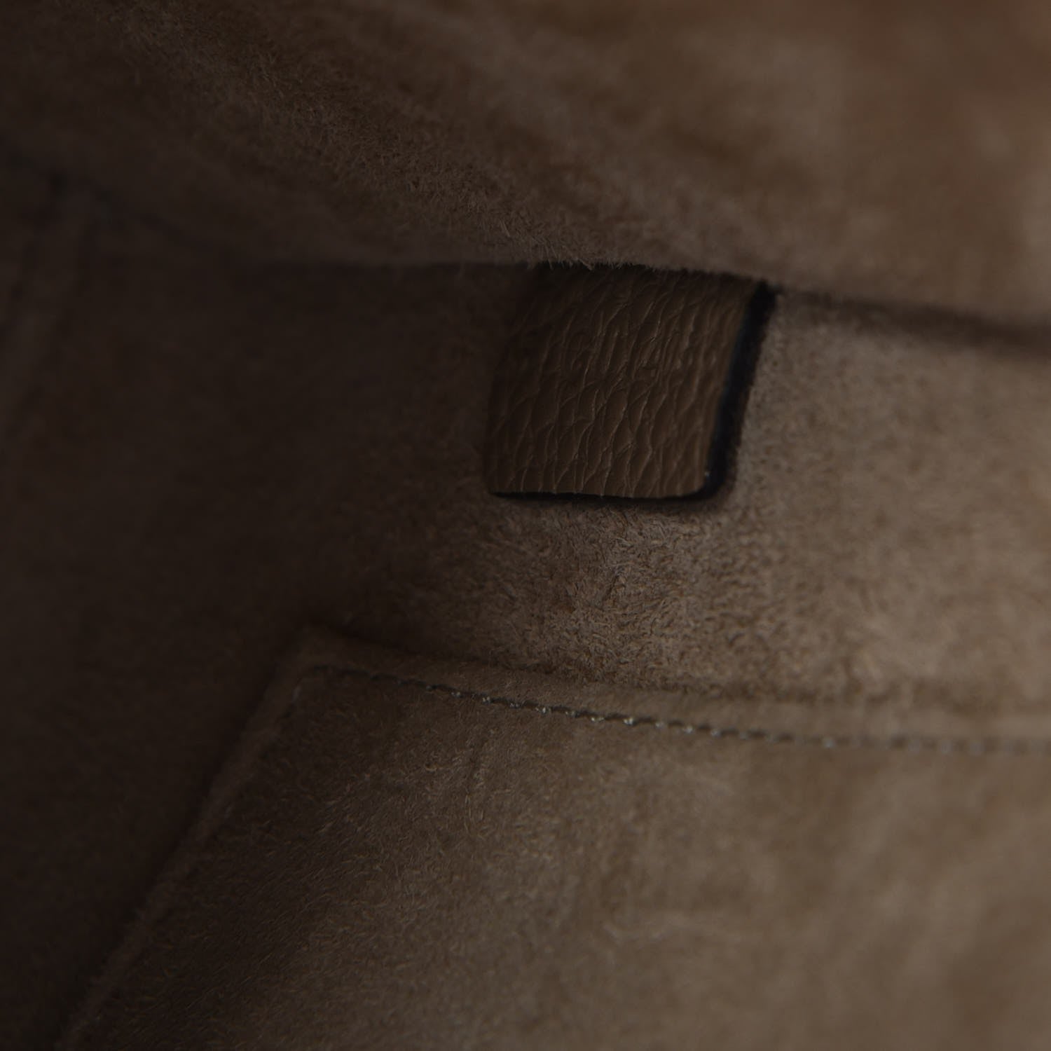 Celine Drummed Calfskin Nano Luggage Dune 8 of 8