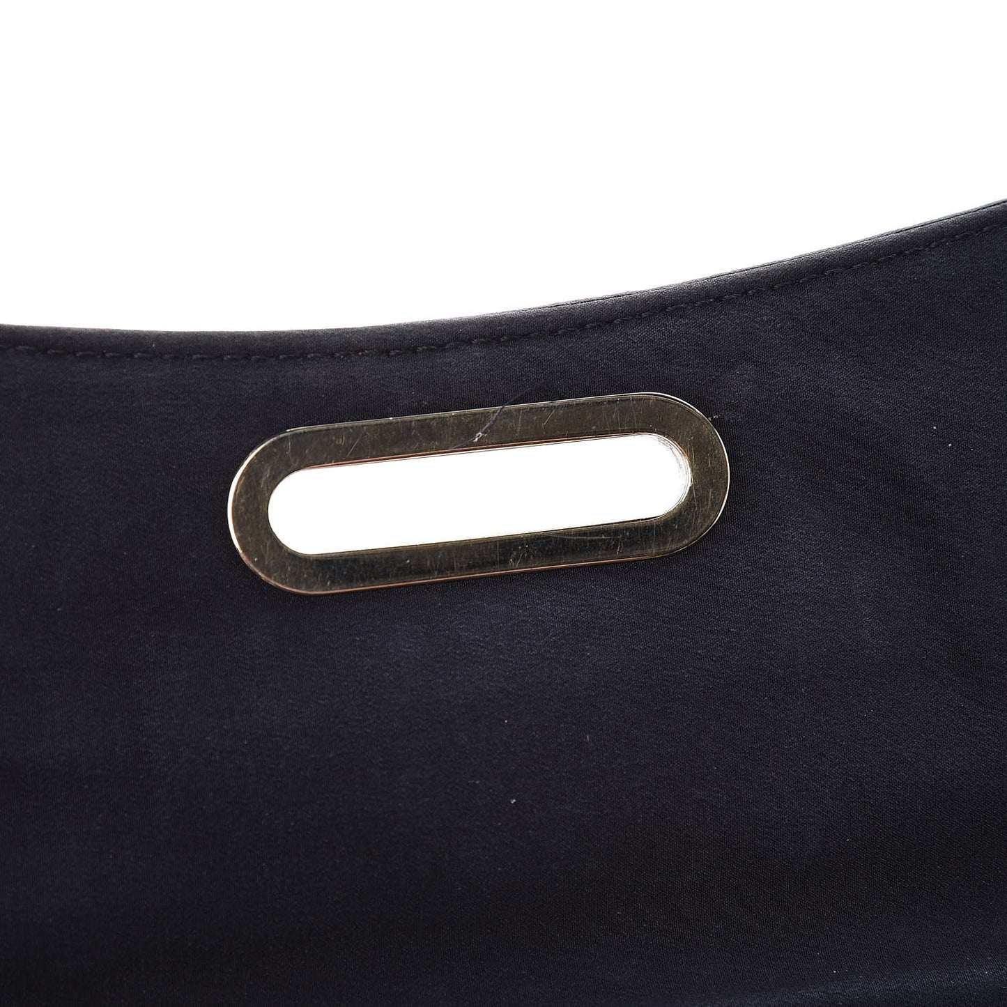 Canvas Patch Letters Riviera Clutch Black