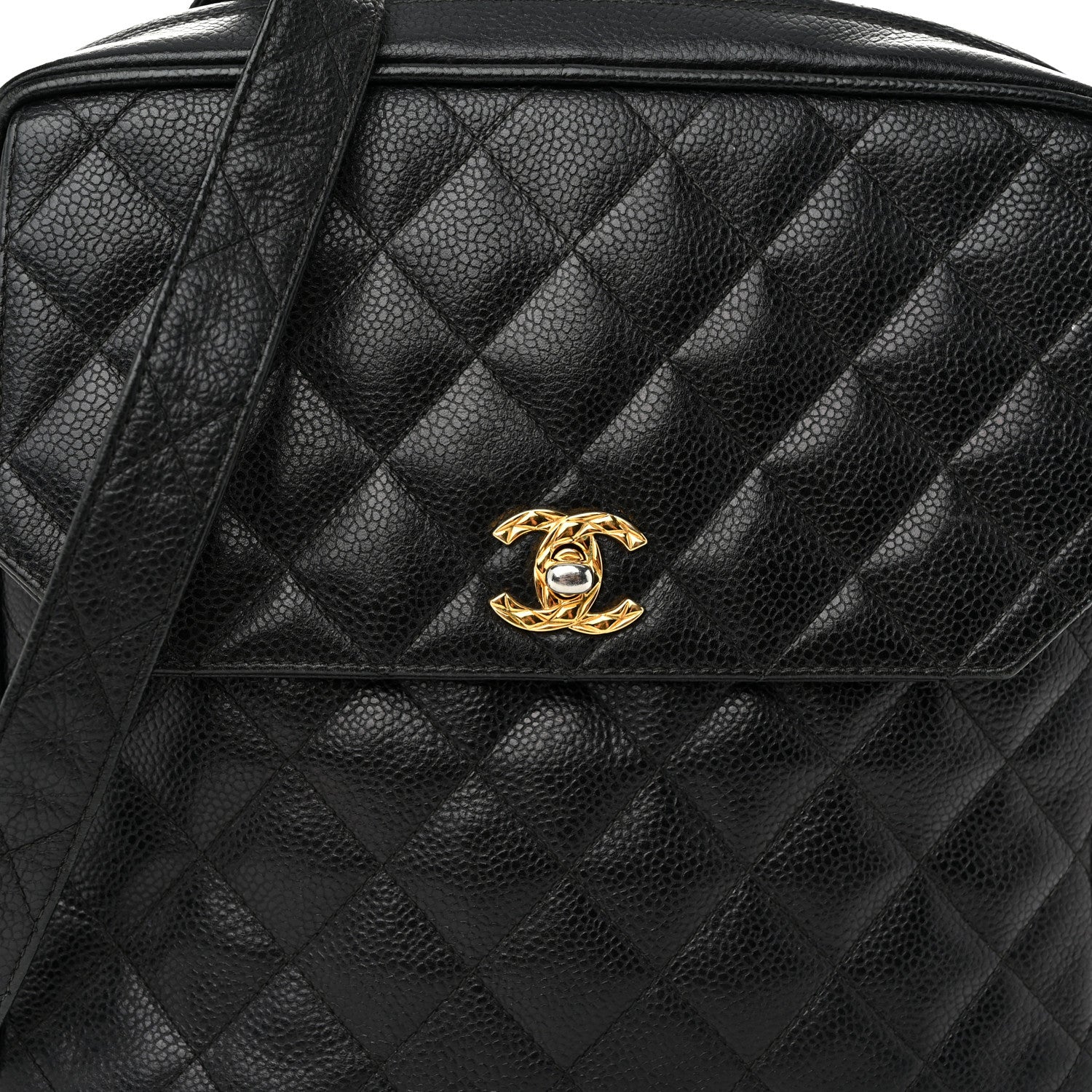 Chanel Caviar Quilted Flap Shoulder Bag Black 9 of 11